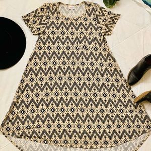 LuLaRoe Patterned High-Low Dress Comfy Small
